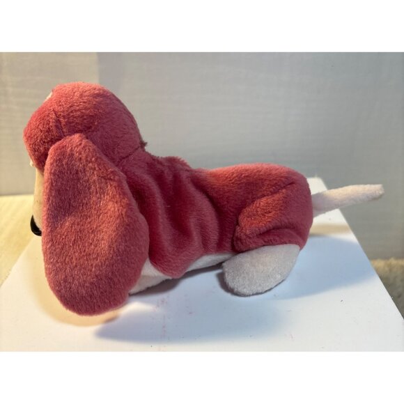 Applause Hush Puppies Plush Basset Hound Dog Stuffed Beanie Animal Toy - Picture 5 of 9